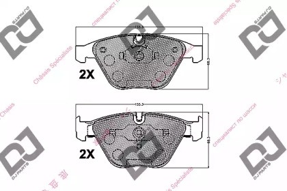 Комплект тормозных колодок BP1184 DJ PARTS